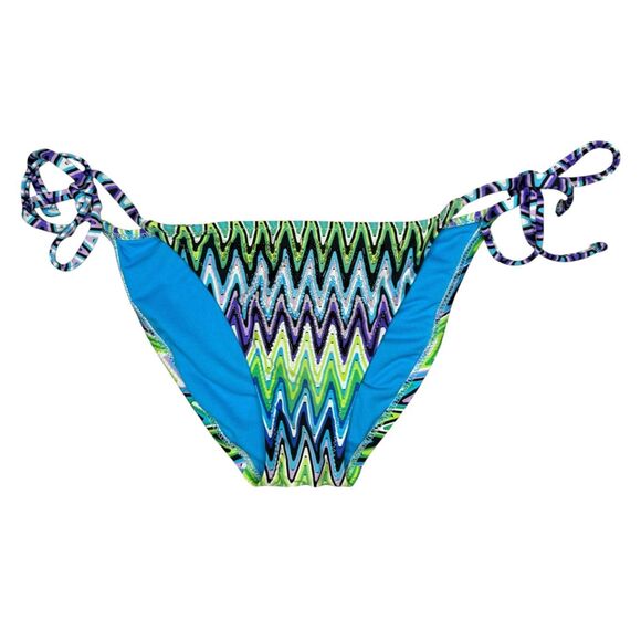 ABS by Allen Schwartz Women’s Small Bikini Swimsuit Beaded Multicolor Padded - Picture 6 of 8